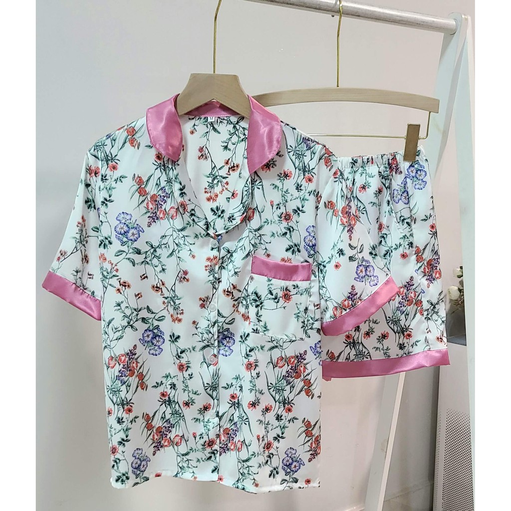 [Mã FATHANG5 giảm 10K đơn 50K] [GIẢM GIÁ]ĐỒ BỘ PIJAMA MẶC NHÀ[Ảnh thật- Hàng thiết kế] vải lụa satin gấm cực sang | BigBuy360 - bigbuy360.vn