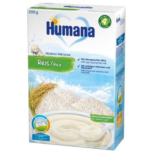 Bột dinh dưỡng ăn dặm Humana chọn vị (từ 6th) hộp 200gr