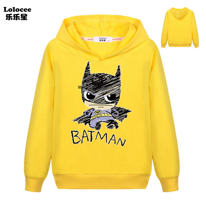 DC Áo Khoác Hoodie In Hình Batman Cho Bé Trai 3-14 Tuổi