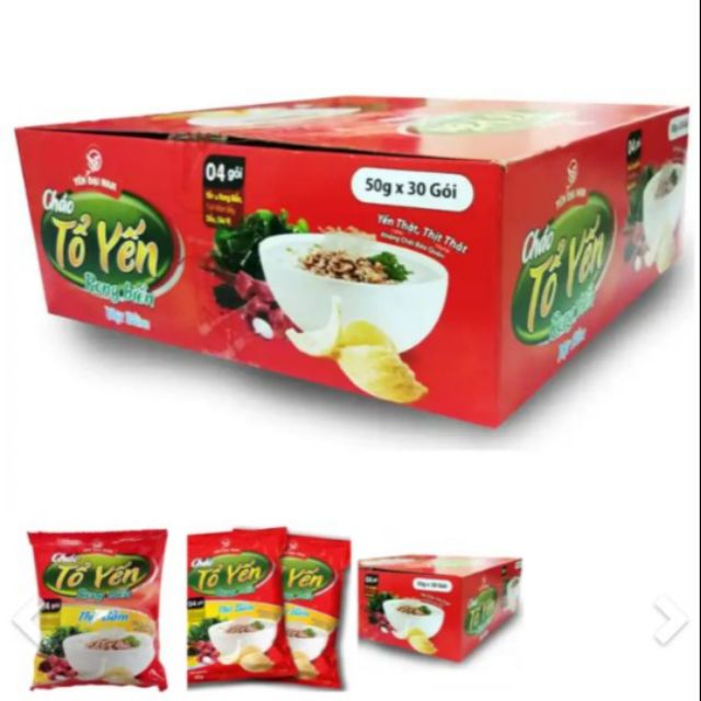 1 thùng Cháo Tổ Yến Rong Biển Thịt Bằm