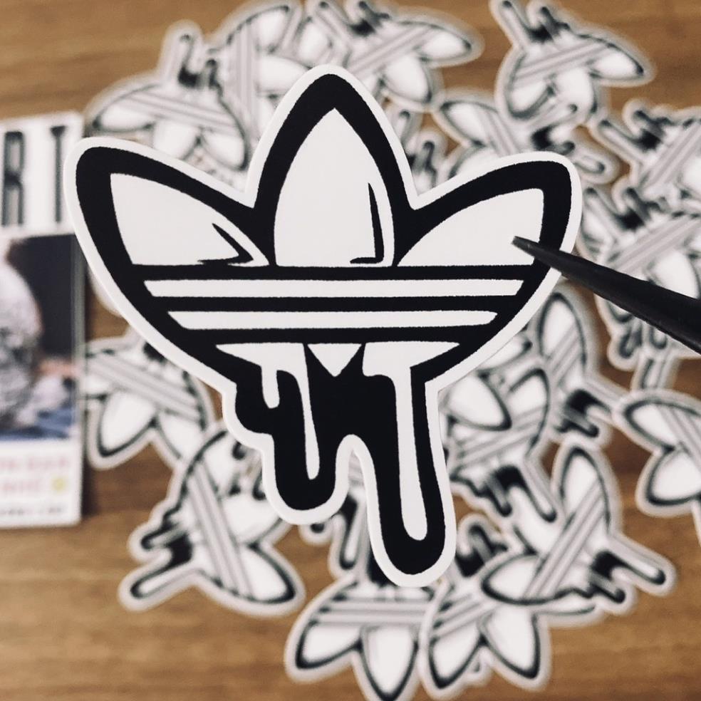[STICKER 1K] STICKER LÁ TRẮNG ĐEN SIÊU CHẤT DÁN TRANG TRÍ ĐT LAPTOP VALI TƯỜNG TỦ KỆ MŨ BẢO HIỂM XE MÁY NOTEBOOK