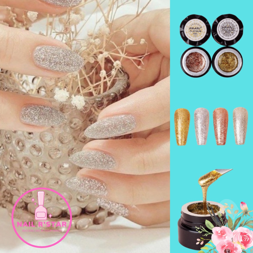 Gel nhũ Huaxi Platinum chính hãng - Gel nhũ nail vẽ móng chuyên dụng  NAIL R’STAR