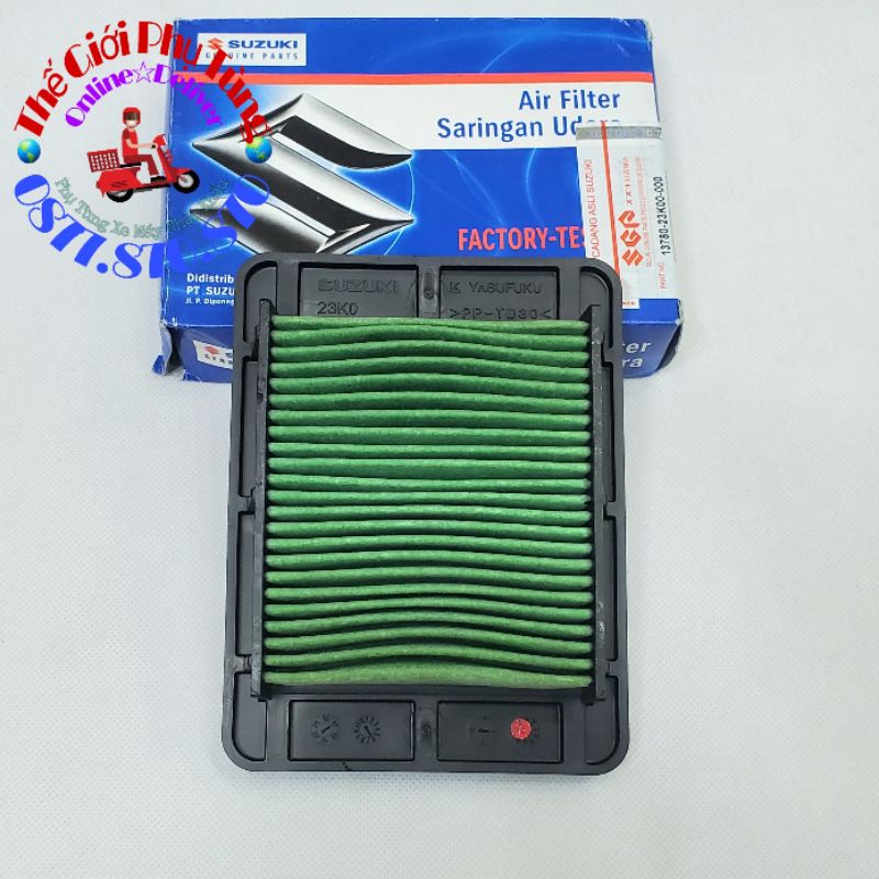 [Ảnh thật][Chính hãng] LỌC GIÓ GSX 150, BANDIT ZIN MỚI 13780-23K00-000