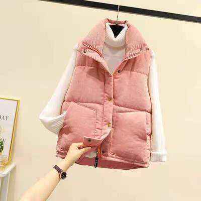 Áo Khoác Gile Phao Nhung Tăm Năng Động Trẻ Trung Loại Túi Ngang và Túi Chéo