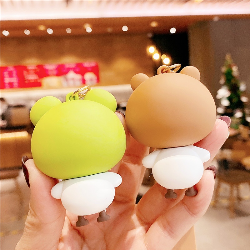 Bộ Móc Khóa Gà Béo Siêu Dễ Thương, Đáng Yêu + Kèm Bộ Chuông, Dây Cao Cấp