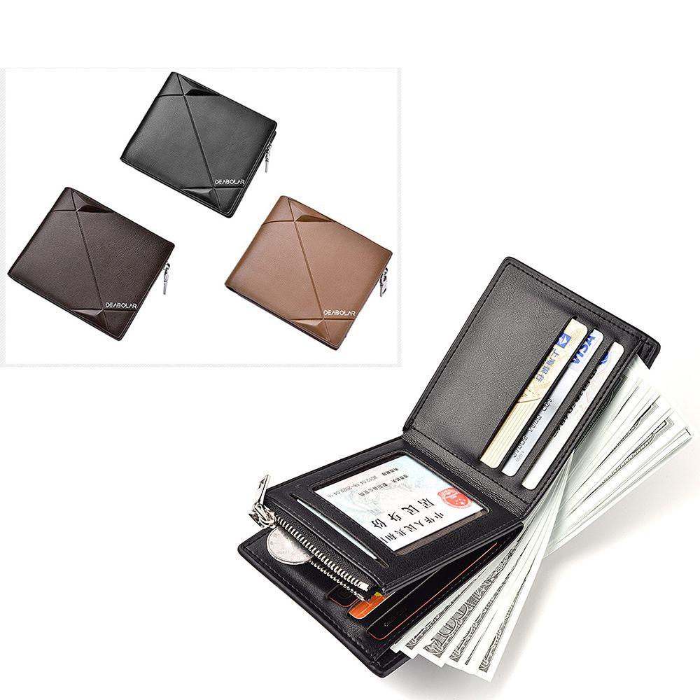 Ví Da PU Đựng Thẻ Tín Dụng / Tiền Xu RFID Tiện Dụng