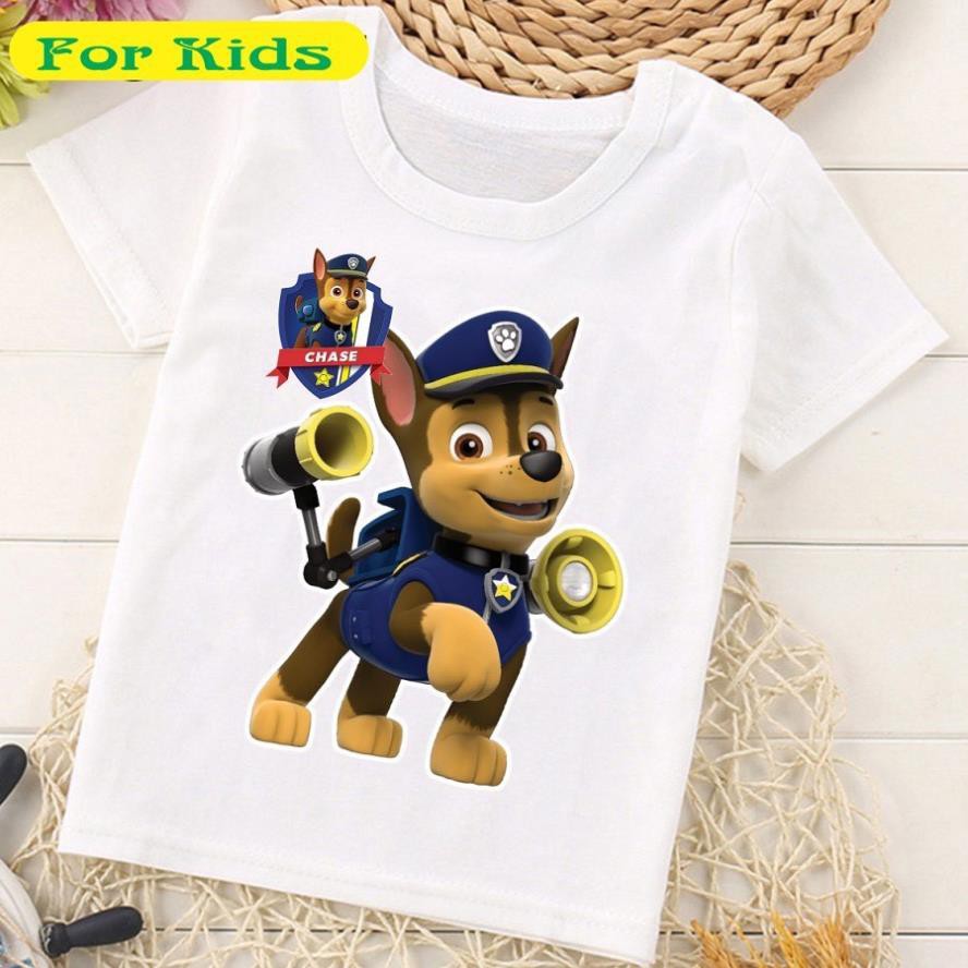 Áo thun đội chó cứu hộ trẻ em | Áo Paw Patrol tay ngắn cho bé trai | bé gái đẹp PA06