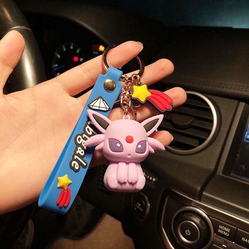 Móc khoá Pokemon dễ thương Eevee evolution let go