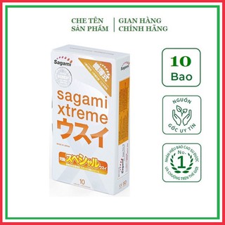 Bao Cao Su Siêu mỏng Sagami Xtreme Super Thin Nhật Bản Hộp 10C