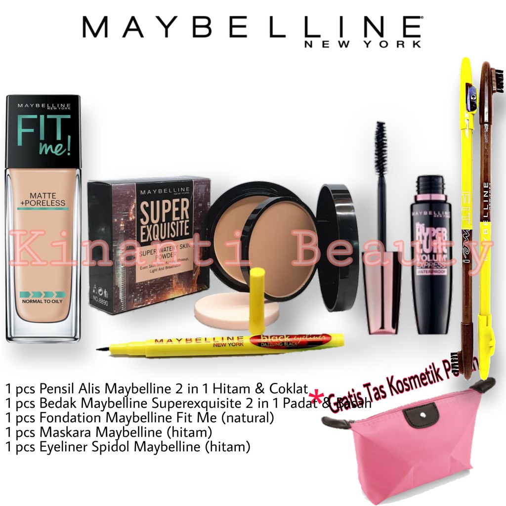 (hàng Mới Về) Hộp Phấn Mắt Maybelline 5 Trong 1 Trang Điểm Hoàn Hảo