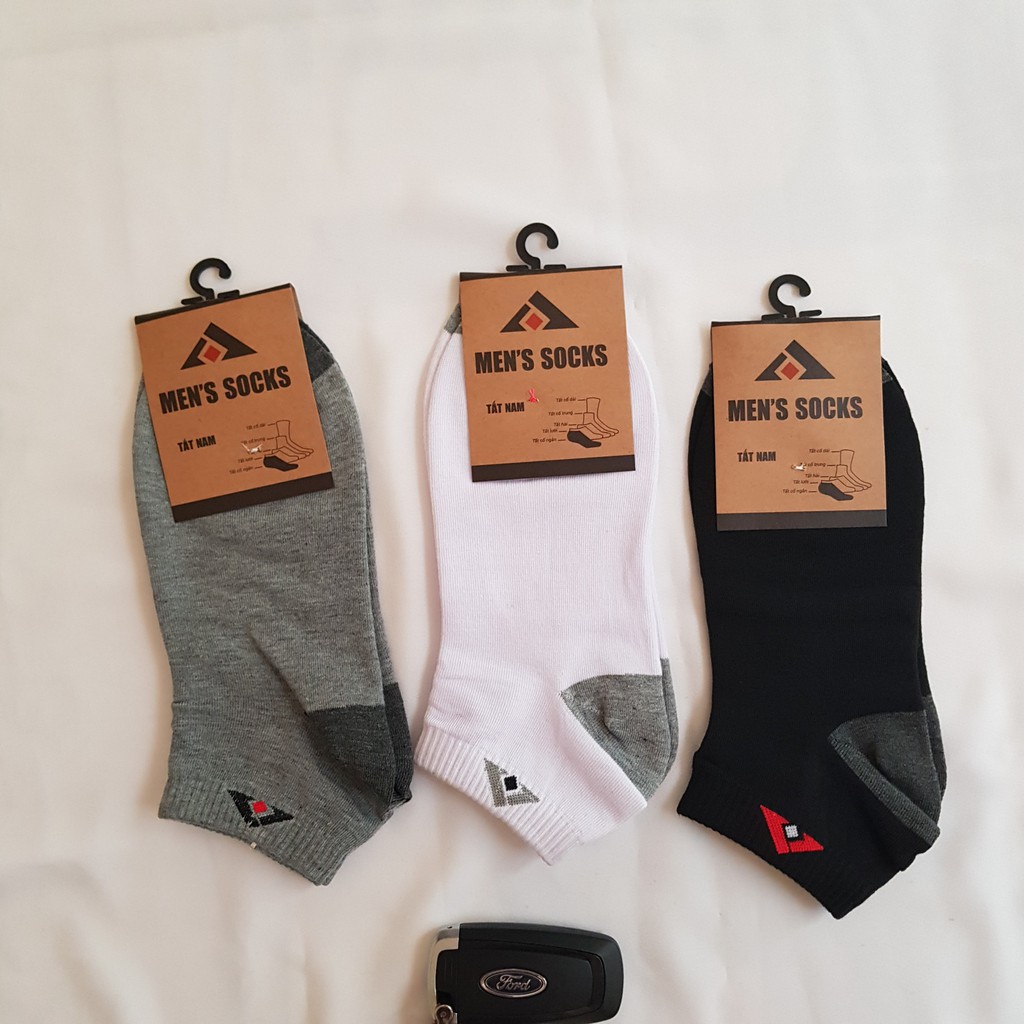SET 3 ĐÔI - TẤT NAM CỔ NGẮN MEN'S SOCKS