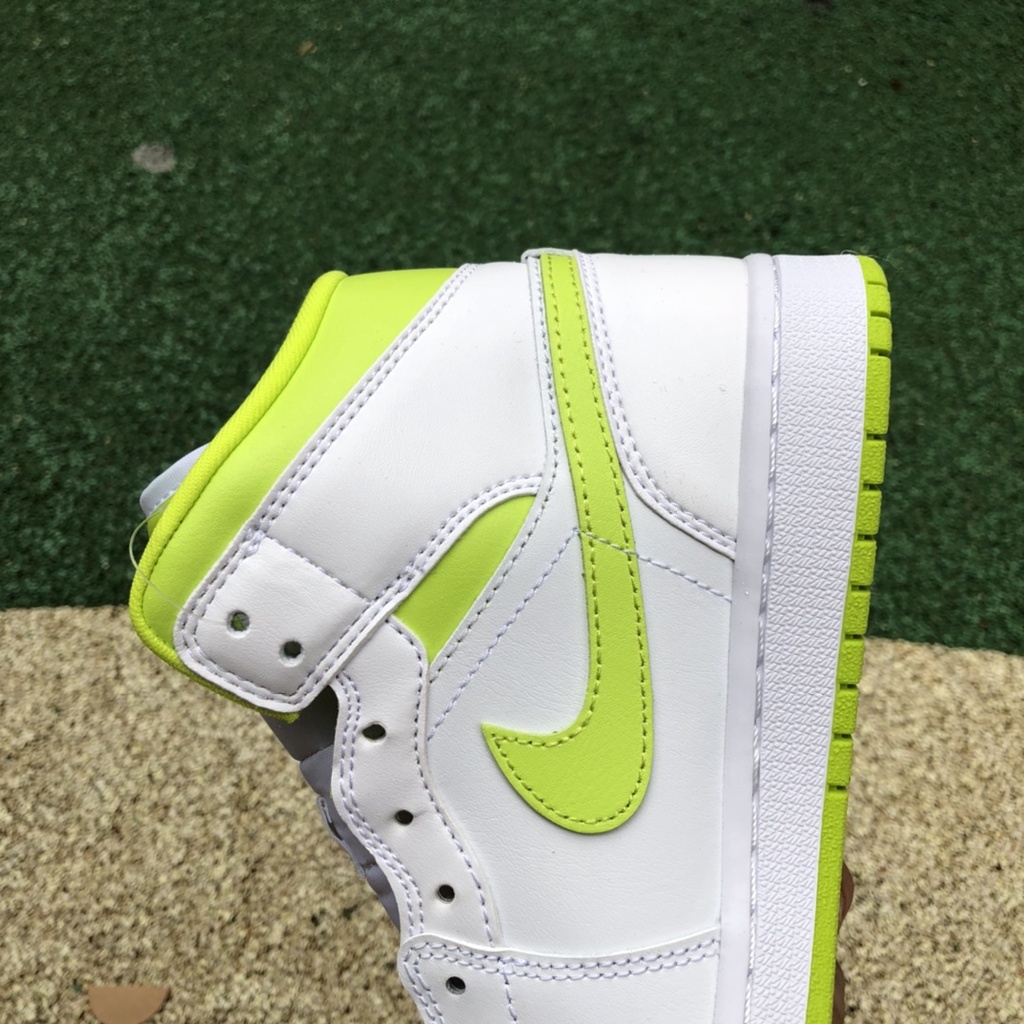 Giày Air Jordan 1 Mid " White Lime "