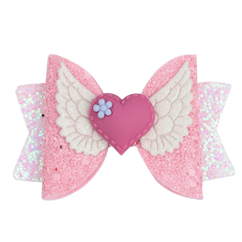 Kẹp Tóc Hình Nơ Đính Kim Sa Lấp Lánh Dễ Thương Cho Nữ