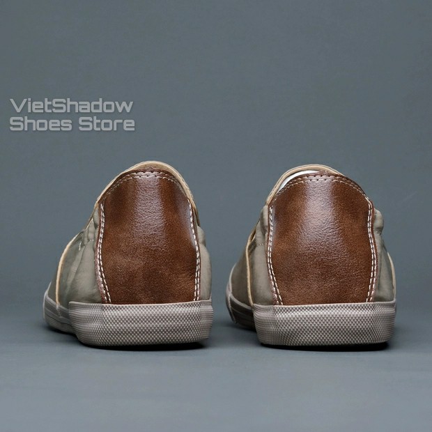 Slip on nam - Giày lười vải nam cao cấp BAODA - Vải polyester 3 màu đen, khaki, xanh nhạt - Mã 20043 | BigBuy360 - bigbuy360.vn