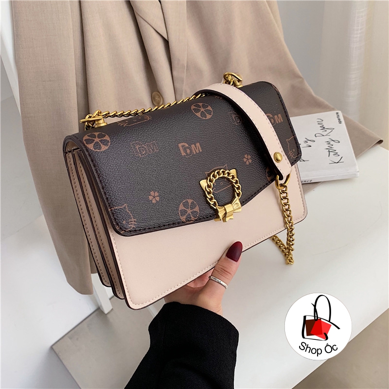 NEW Túi đeo chéo phiên bản Hàn Quốc thiết kế độc đáo khóa cài kiểu mới siêu xinh E245