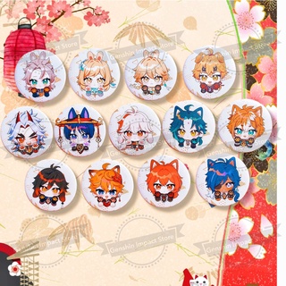 Huy hiệu Genshin Impact Meow Kazuha Scaramouche Itto Thoma Gorou Itto Xiao Zhongli Childe