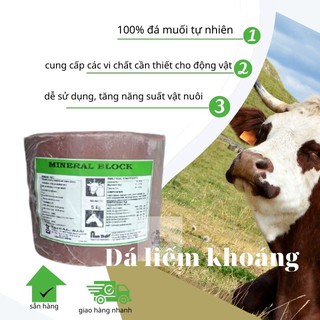 [3In1] Đá Liếm Chứa Khoáng,Vitamin Điều Hoà Quá Trình Trao Đổi Chất Tăng Khả năng Tiêu Hoá HấpThu Dinh Dưỡng Cho Gia Suc