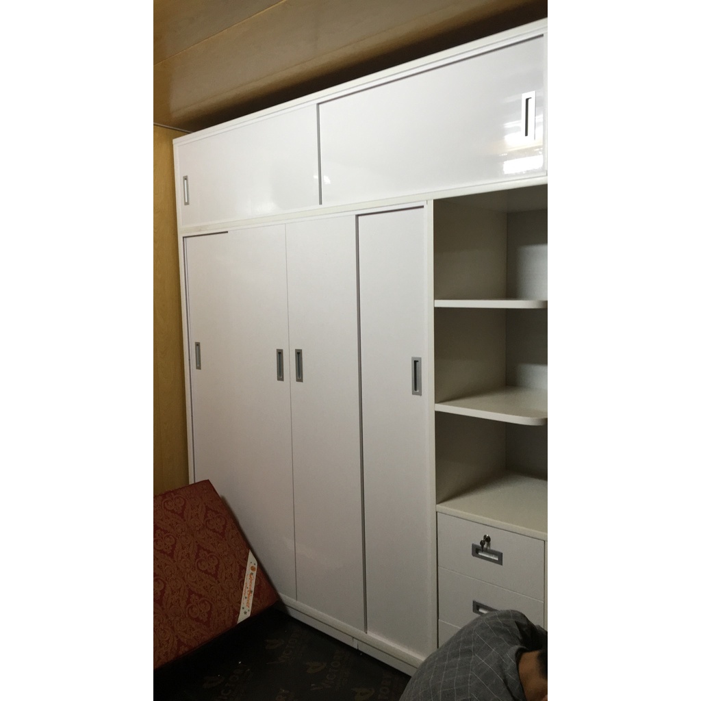 Tủ quần áo nhựa Đài Loan 5 cánh lùa cao 2.45m – Nội thất Thành Công