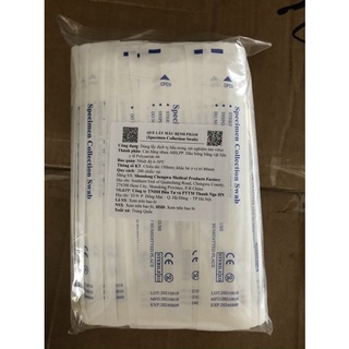QUE TỴ HẦU, TĂM BÔNG LẤY DỊCH MŨI (bịch 100cây)