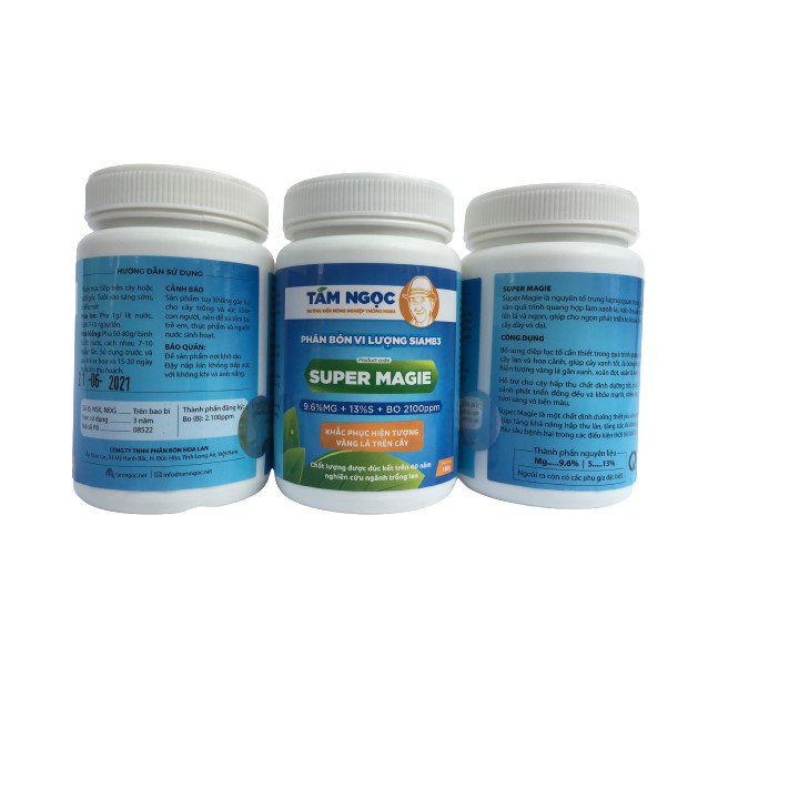 Bộ Tứ Super Thầy Tám Ngọc Super Kali - Super Canxi - Super Magie & Super 99 - 100g/4hũ