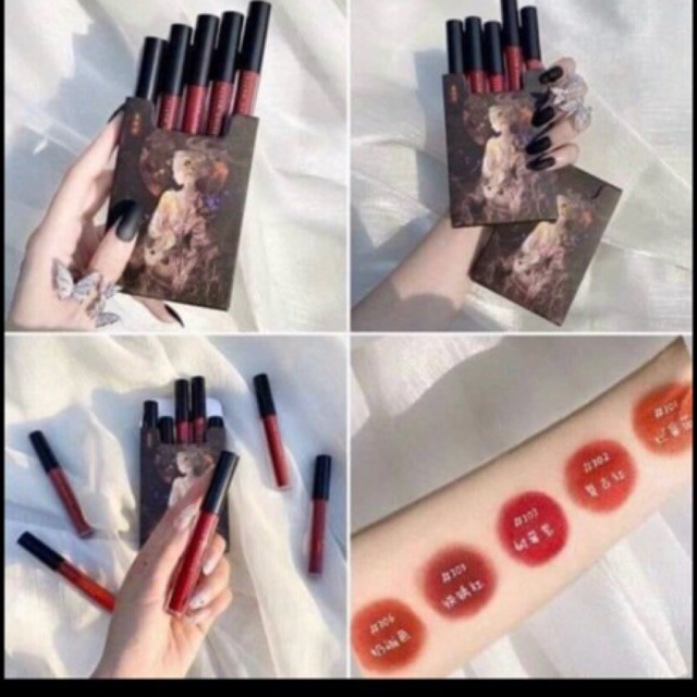 Set 5 Son Kem Lì Lâu Trôi DAISHIAO MATTE Siêu Hot Nội Địa | BigBuy360 - bigbuy360.vn