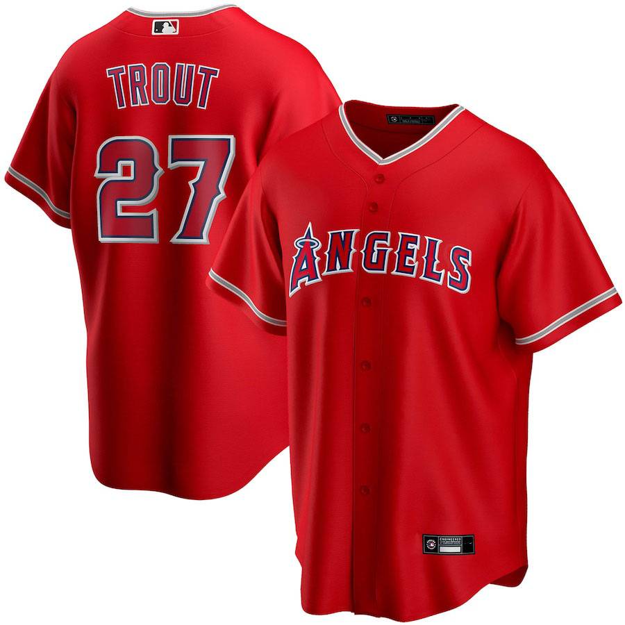 Áo bóng chày thể thao đội Los Angeles Angels mbl
