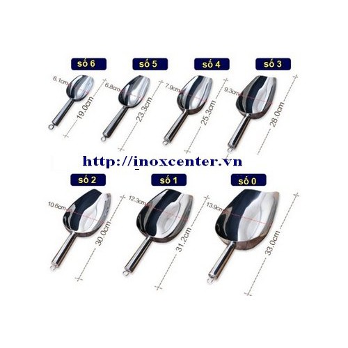 Cây xúc đá inox cao cấp size nhỏ