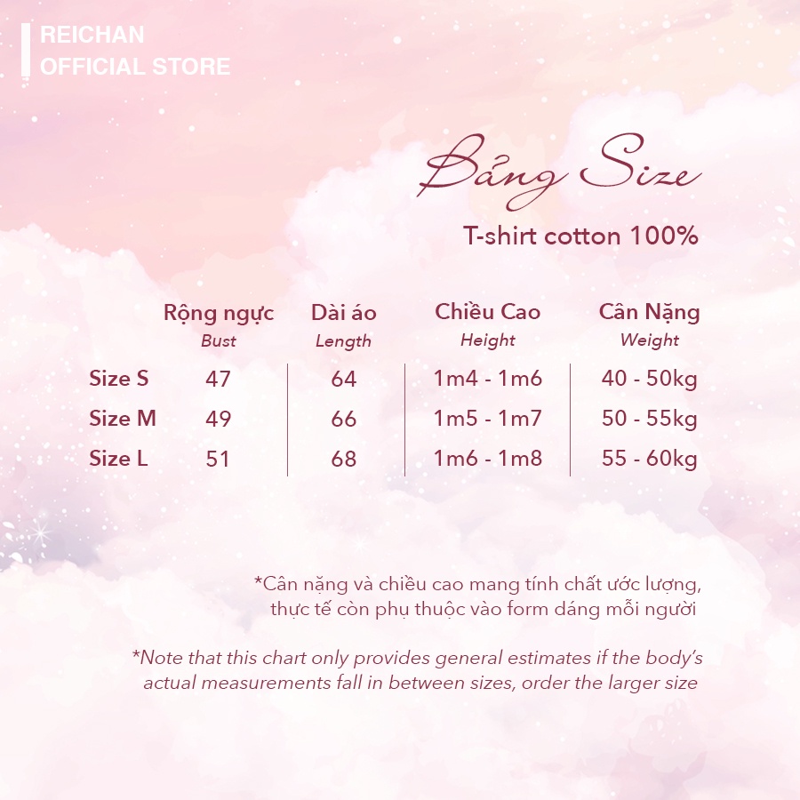 Áo Thun Cotton 100% 4 Chiều Vải Mềm Mịn Màu Hồng Màu Da Pastel Basic Reichan