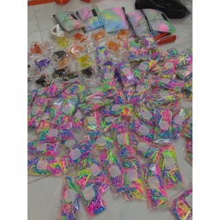 set 500 thun cột tóc đủ màu