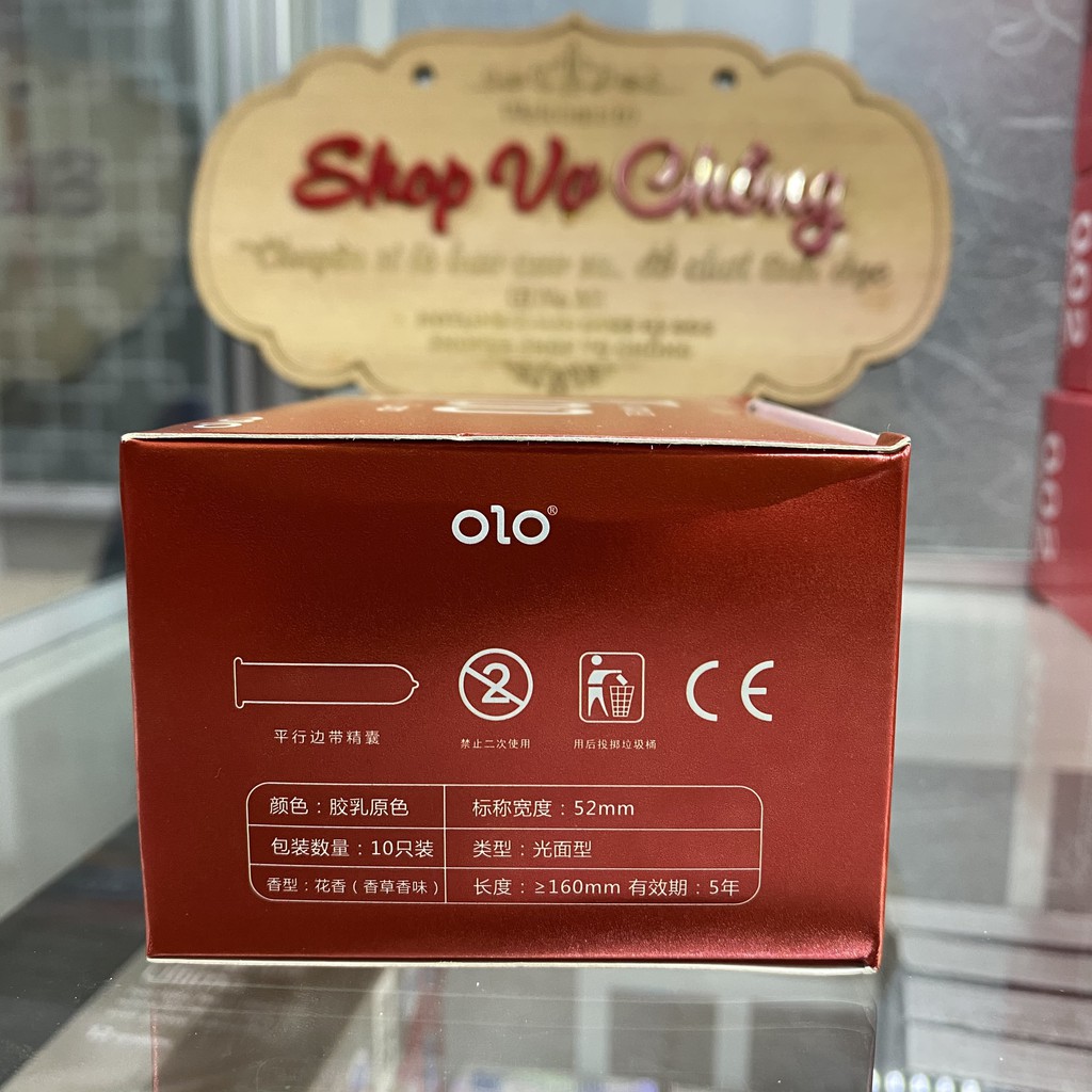 Bao cao su 0.01 OLO đỏ, bao cao su siêu mỏng 0.01mm, siêu ấm hộp 10 bcs – olo_store