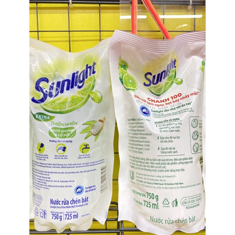 Nước rửa chén Sunlight túi 750ml