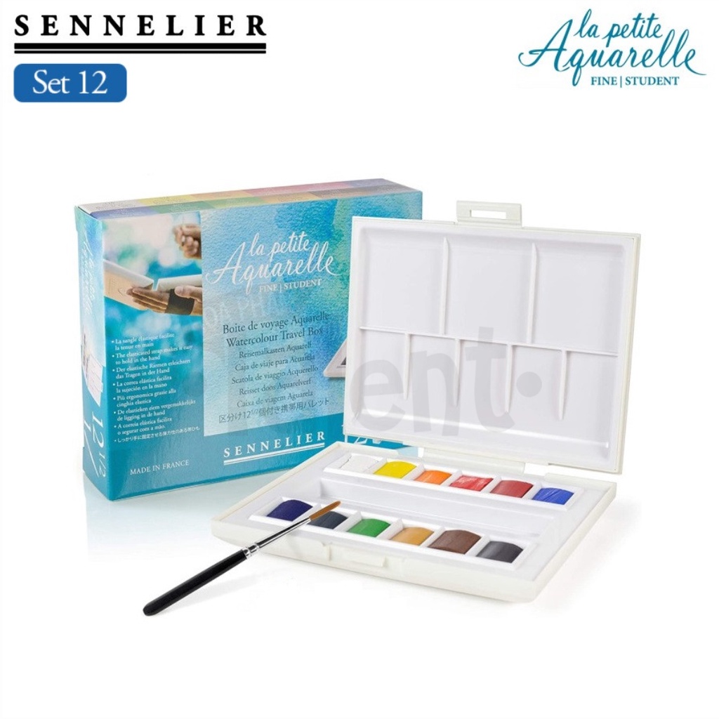 - Màu nước SENNELIER La Petite Aquarelle - 12 màu