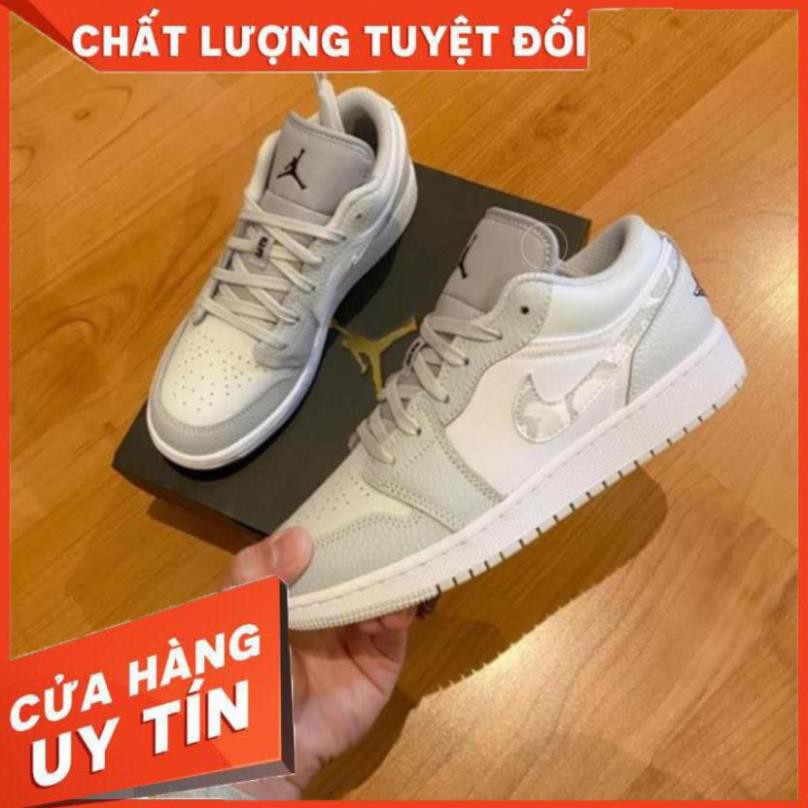 Giày thể thao Air Jordan 1 Low White Camo cổ thấp ảnh thật 100% | BigBuy360 - bigbuy360.vn