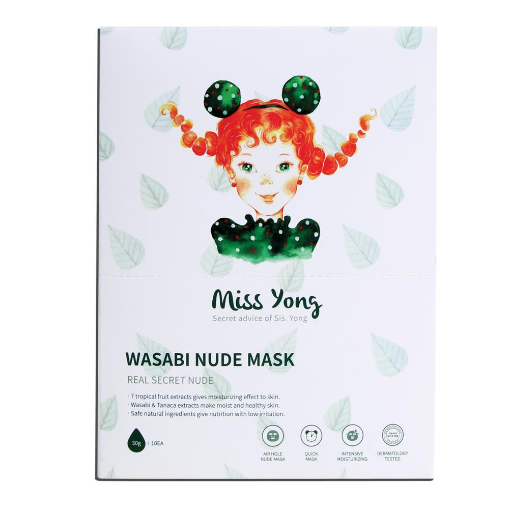 [MUA 1 TẶNG 1]Miếng Mặt Nạ Dưỡng Da Miss Yong Nude Wasabi 30g