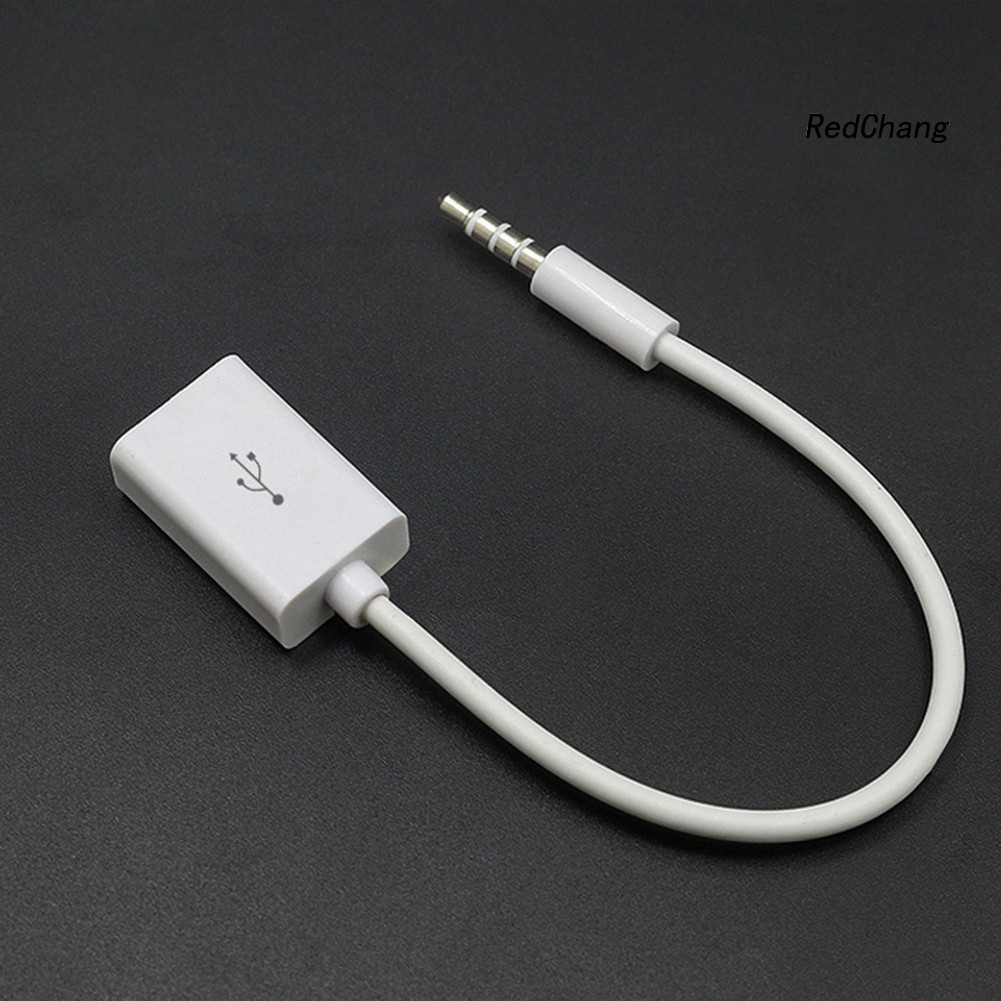 Cáp âm thanh phích USB sang cổng jack 3.5mm AUX cho ô tô