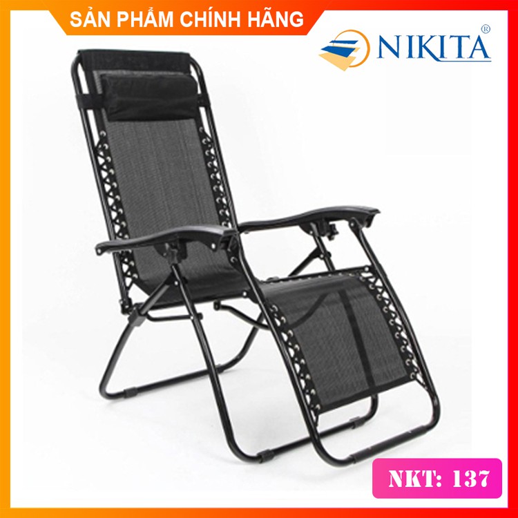 Ghế thư giãn - Chính hãng NIKITA 137- Khung thép vải lưới thoáng mát