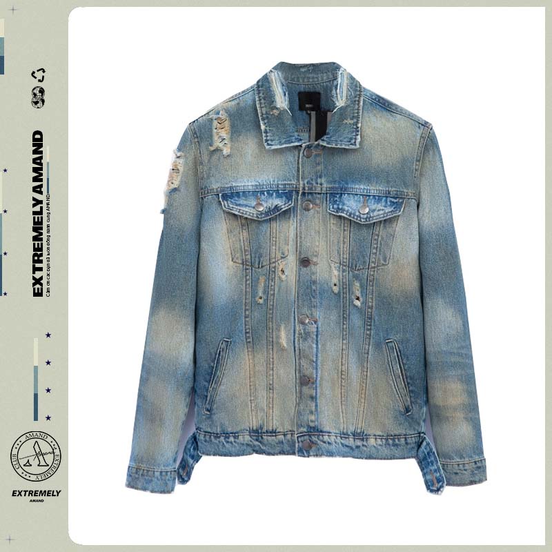 Áo khoác Denim phong cách trẻ trung Amand AK001