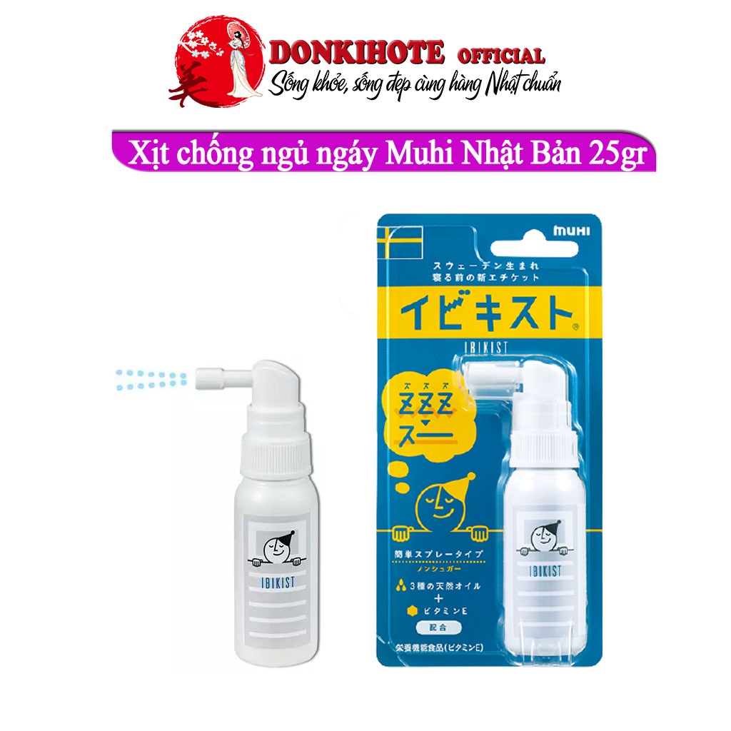 Xịt chống ngủ ngáy, muhi nhật 25gr