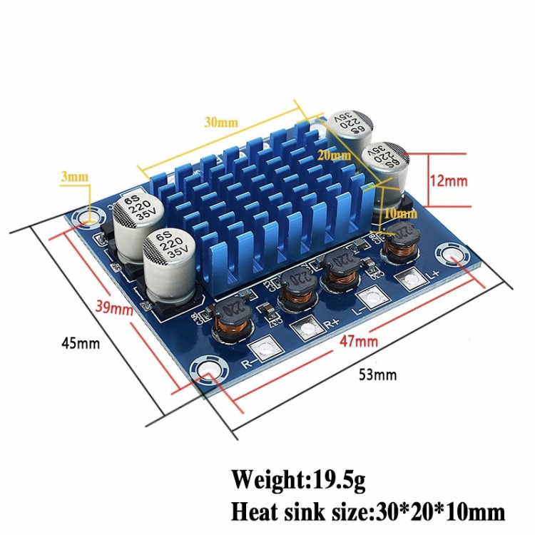 Mạch Khuyết Đại Âm Thanh 30w x 30w Kỹ Thuật Số Hàng LOẠI TỐT