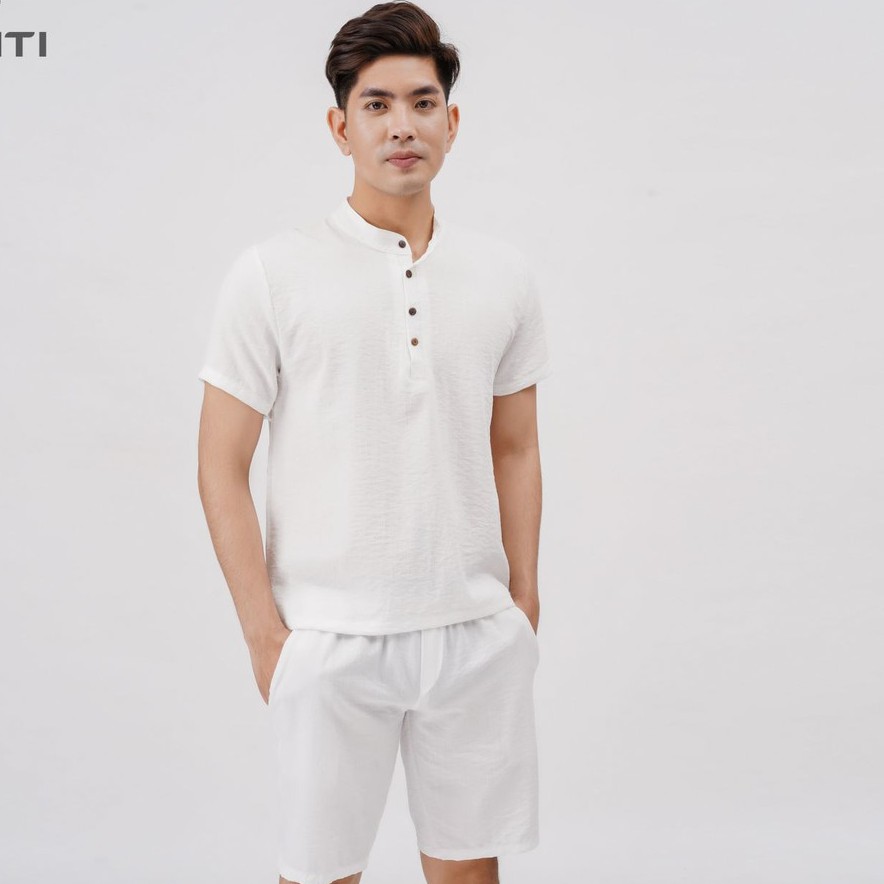 [Mã SKAMA06 giảm 8% TỐI ĐA 50K đơn250K] Bộ Đũi Nam Đồ Bộ mùa hè quần áo cộc tay đẹp cao cấp FAVITI BD33 | BigBuy360 - bigbuy360.vn