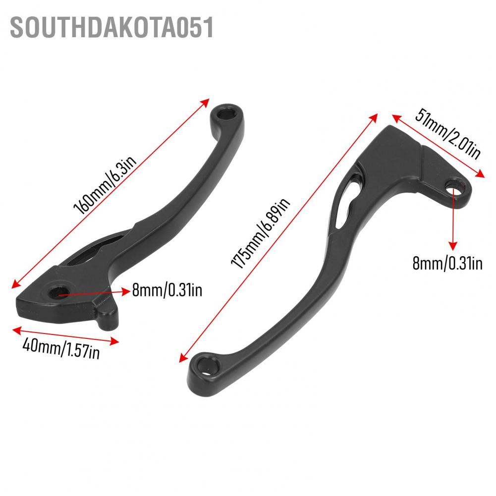 Southdakota051 2PCS Brake Clutch Lever 8mm Motorcycle Accessories Replacement for MIOLC135