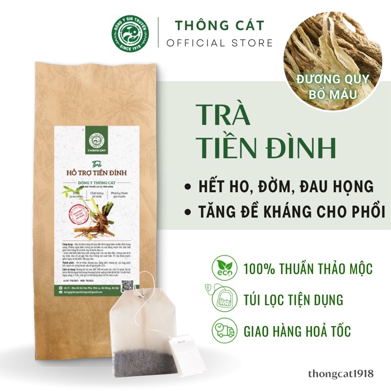 Trà hỗ trợ cải thiện tiền đình cho mọi người Thông Cát- tăng cường máu lên não sau 7 ngày sử dung