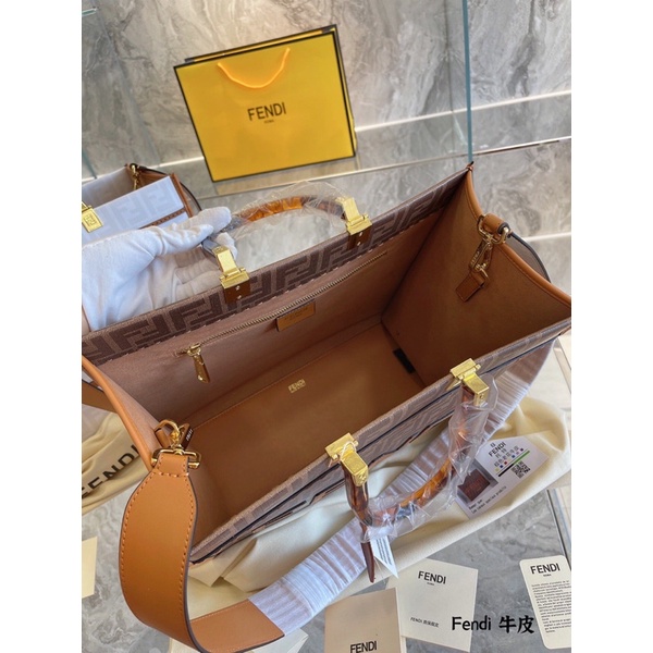 Túi xách túi tote đeo chéo da thật Fendi FD cao cấp size 35cm