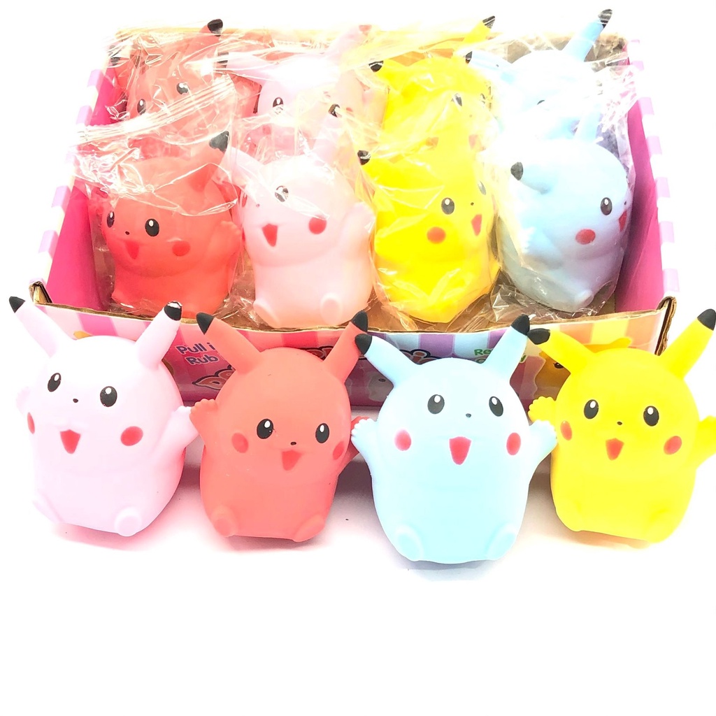Squishy PIKACHU Mochi  bóp giải trí mềm mịn - giảm stress co dãn đàn hồi 【MOCHI BÓP GIẢM STRESS