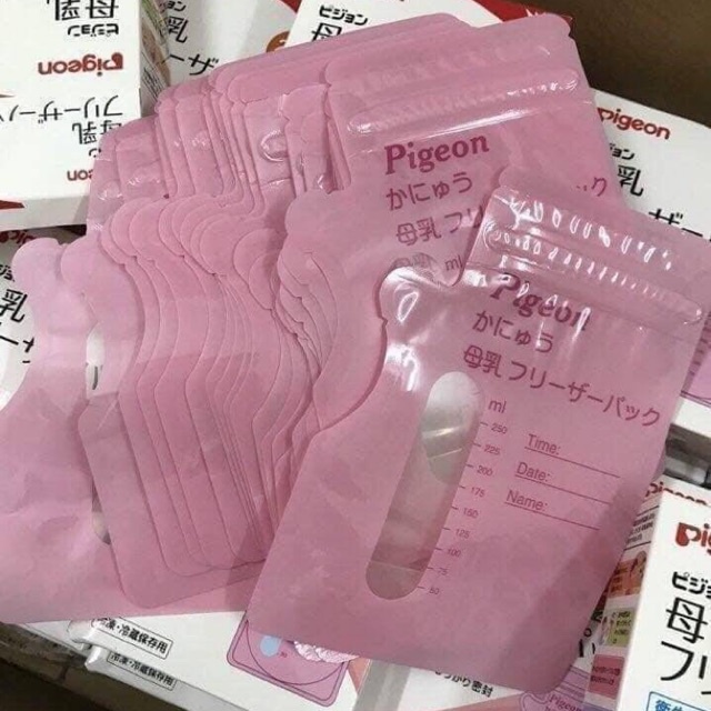 Combo 10 Túi Trữ Sữa Pigeon Cao Cấp 250ML