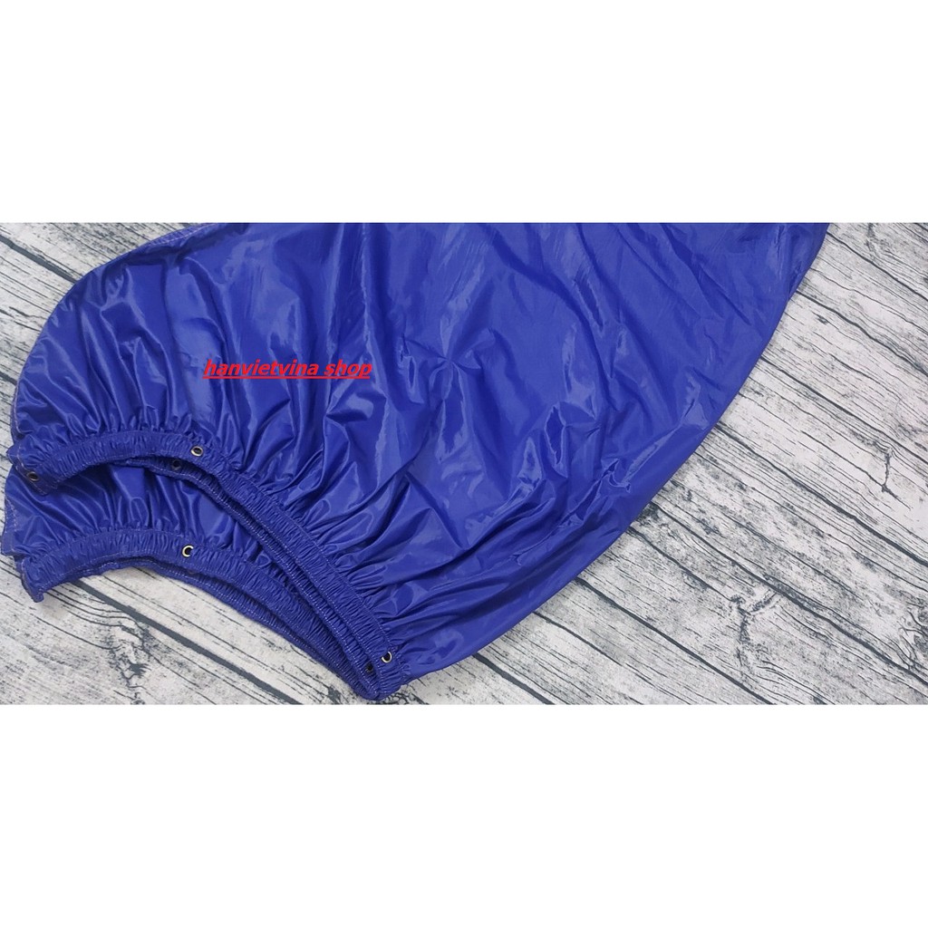 Áo trùm vệ sinh máy lạnh kích thước 1.7m đuôi 2.5m màu xanh bích - vải chống thấm - kdxanhbich