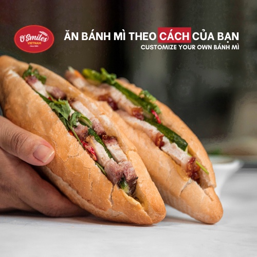 [3 TÚI-HCM] Bánh Mì Tươi Đông Lạnh O'Smiles 350g/túi/5 ổ