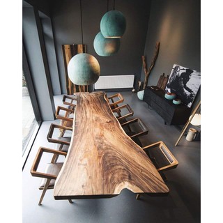 Bàn Gỗ me tây nguyên khối - Vân gỗ sang, đẹp - THích hợp làm bàn ăn, bàn làm việc, bàn trà