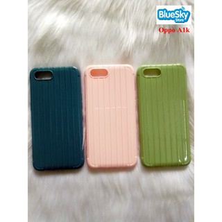 Ốp lưng Oppo A1k vân vali màu dẻo