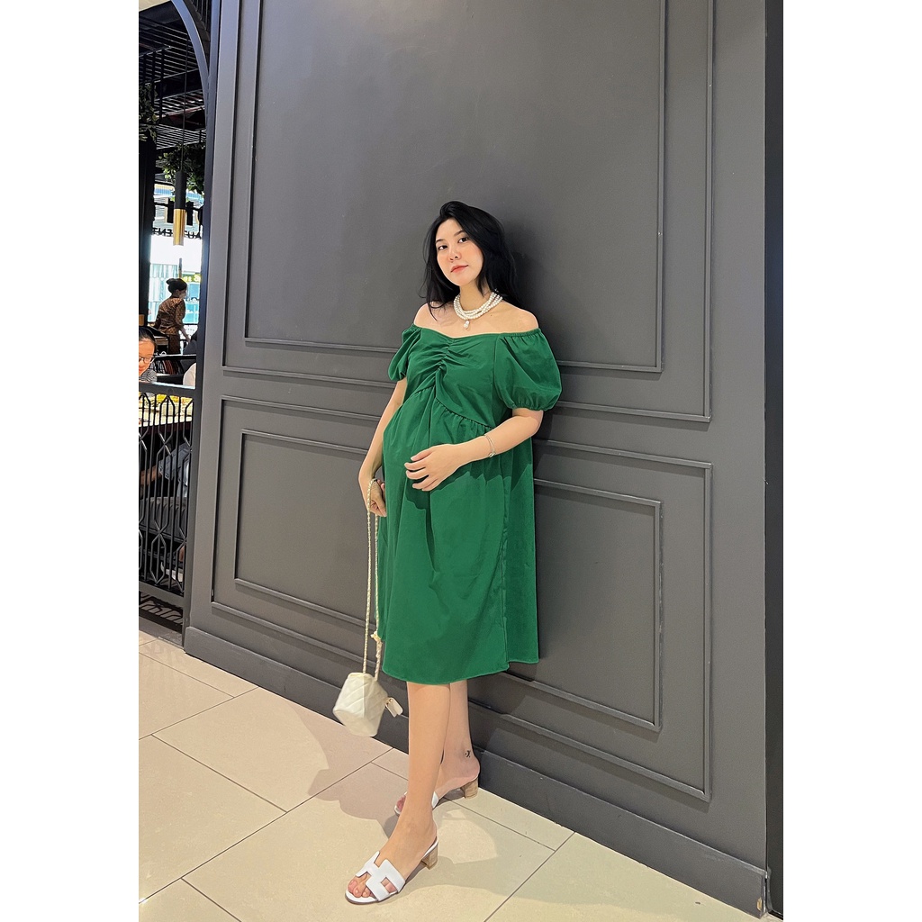 Yếm Bầu đen công sở dây chéo